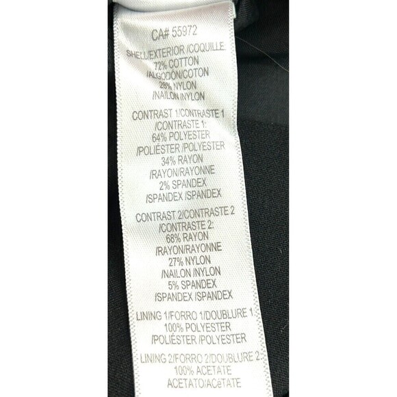 Laundry by Shelli Segal Sz 6 Black White Colorblock Lace Sheath Career Dress N4 - Picture 11 of 12